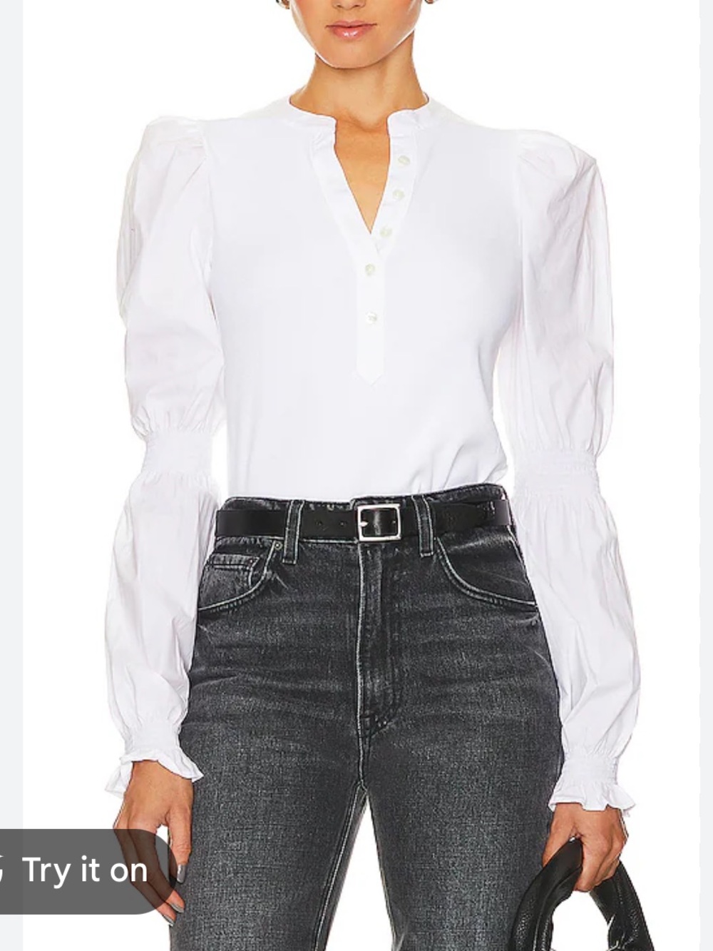 Veronica beard jeans Effy Top in white Medium